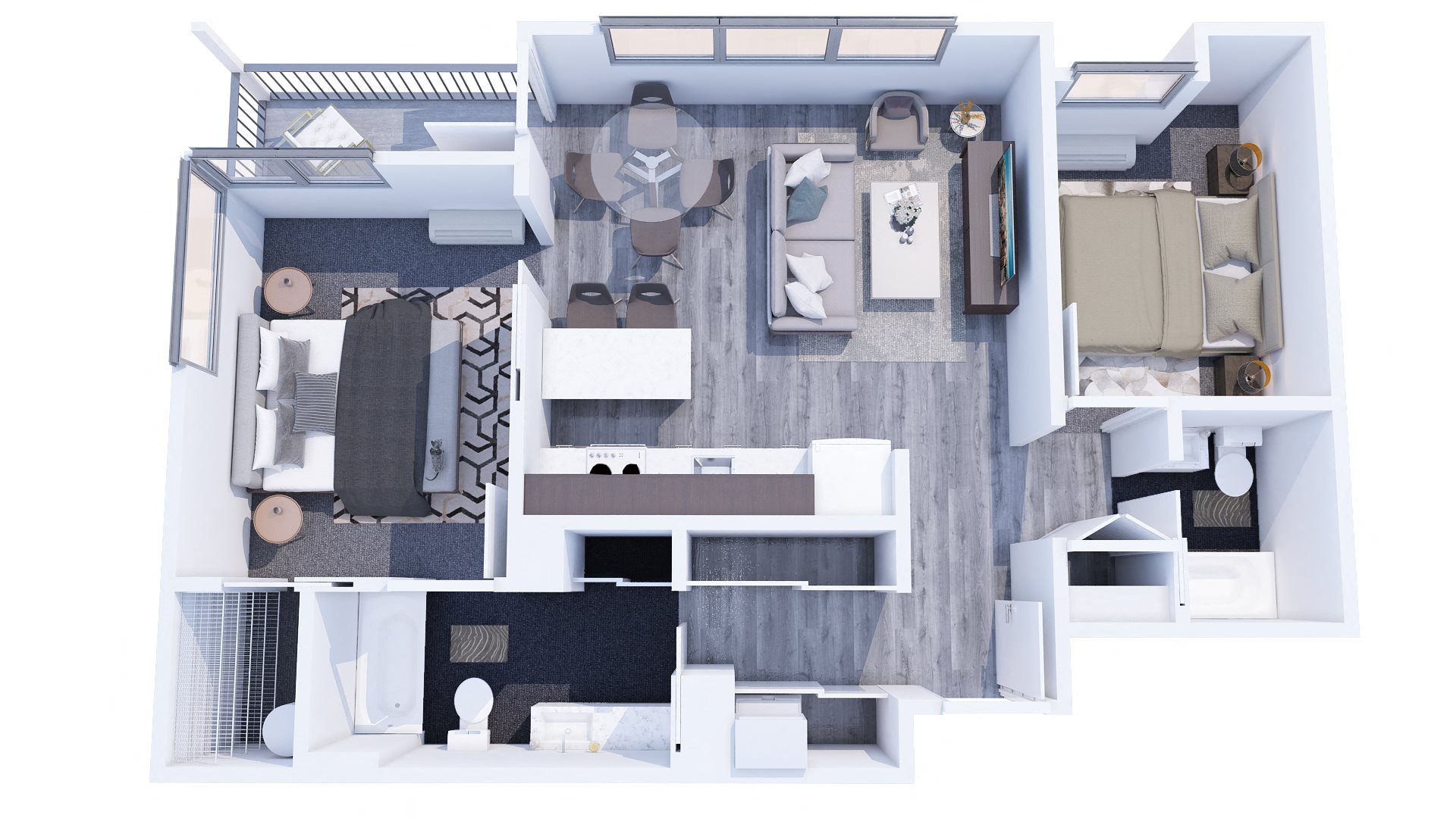 Range Apartments 2x2 C Floor Plan Range Apartments 2x2 C Floor Plan